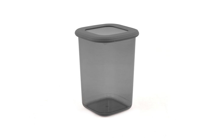 Hermia BNMPOLYAS12-120 Juego de 12 Cajas de Almacenaje de Plástico Gris, 1200 ml